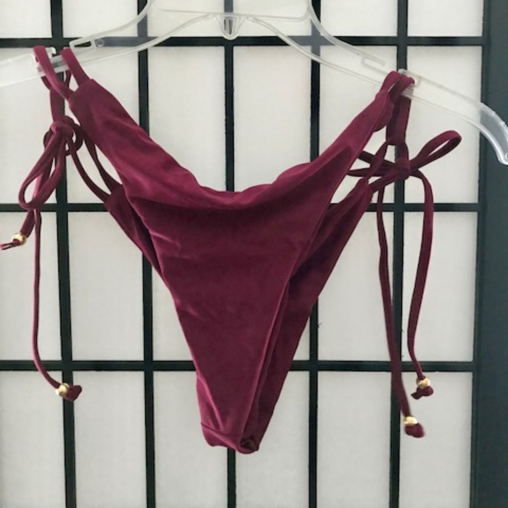 Maroon Bathing Suit Set - Picture 3 of 3